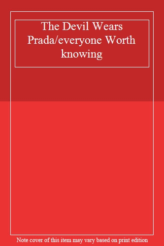 The Devil Wears Prada/everyone Worth knowing