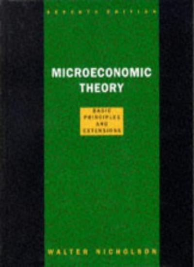 Microeconomic Theory: Basic Principles and Extensions