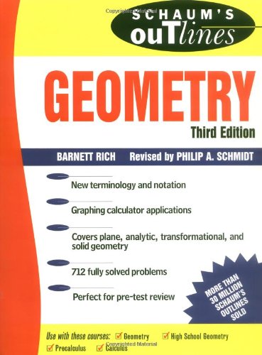 Schaum's Outline of Geometry: Includes Plane, Analytic, and Transformational Geometries (Schaum's Outline Series)