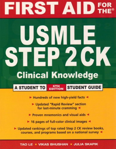First Aid for the USMLE Step 2 CK: A Student to Student Guide (First Aid USMLE)