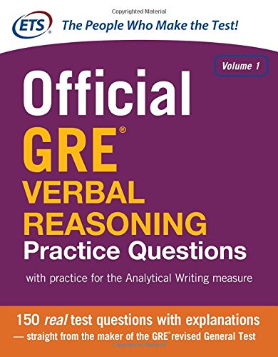Official GRE Verbal Reasoning Practice Questions: 1