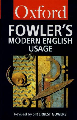 Dictionary of Modern English Usage