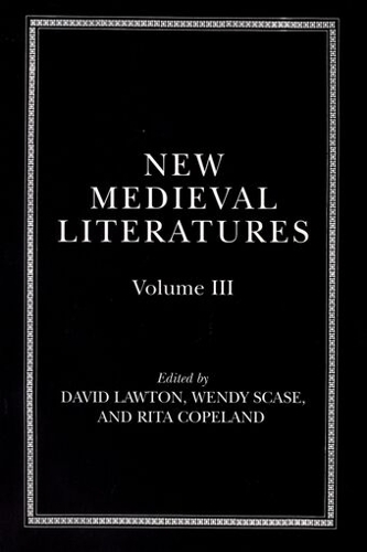New Medieval Literatures