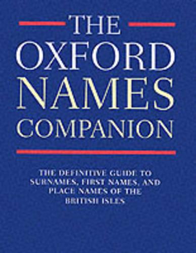 The Oxford Names Companion
