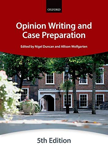 Opinion Writing and Case Preparation (Bar Manuals)