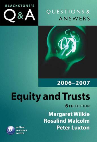 Equity and Trusts 2006-2007