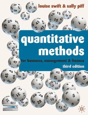 Quantitative Methods: for Business, Management and Finance