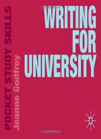 Writing for University (Pocket Study Skills)
