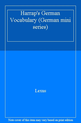 Harrap's German Vocabulary (German mini series)