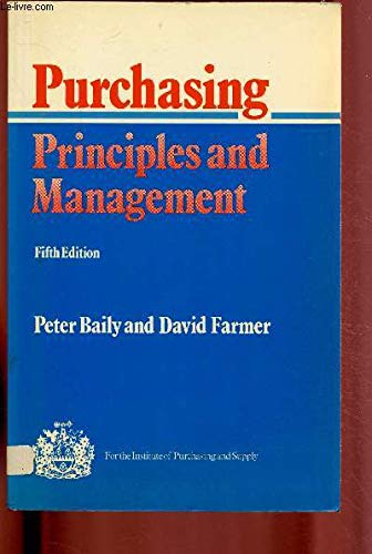 Purchasing Principles and Management