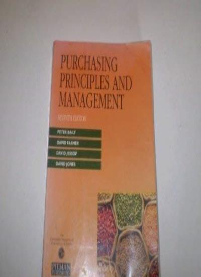 Purchasing Principles and Management