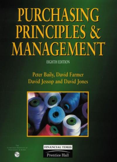 Purchasing Priniciples And Management