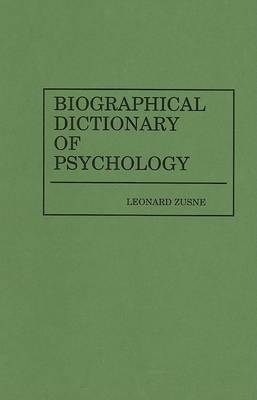 Biographical Dictionary of Psychology