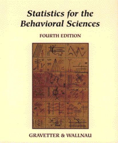 Statistics for the Behavioral Sciences
