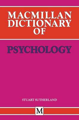 Macmillan Dictionary of Psychology