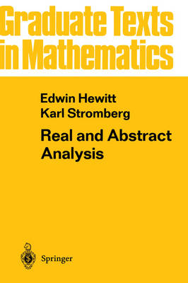 Real and Abstract Analysis