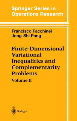 Finite-Dimensional Variational Inequalities and Complementarity Problems