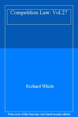 Competition Law: Vol.27