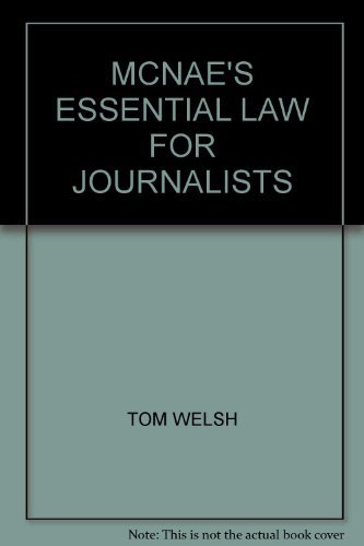 McNae's essential law for journalists