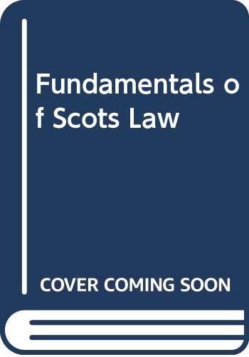 Fundamentals of Scots Law