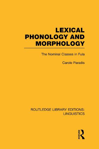 Lexical Phonology and Morphology (RLE Linguistics A: General Linguistics)