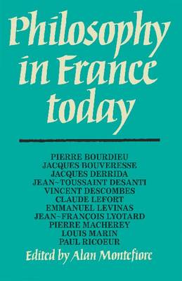 Philosophy in France Today