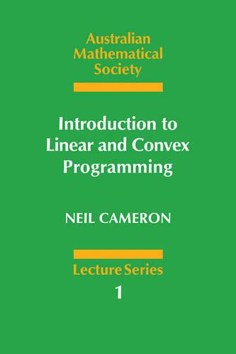 Introduction to Linear and Convex Programming