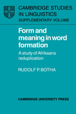 Form and Meaning in Word Formation