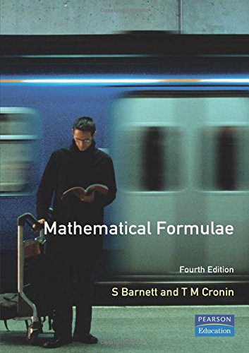 Mathematical Formulae: for Engineering and Science Students
