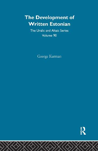 The Development of Written Estonian