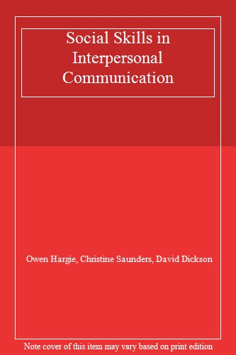 Social Skills in Interpersonal Communication