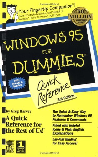 Windows 95 for Dummies Quick Reference