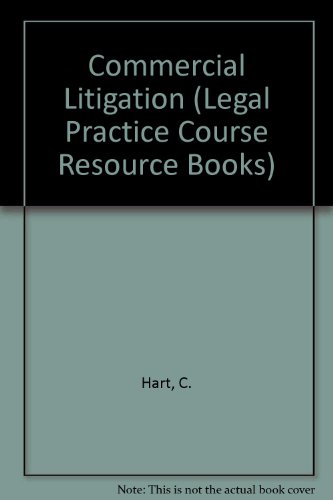 Commercial Litigation (Legal Practice Course Resource Books)