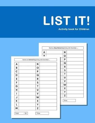 List it! Activity Book For Children