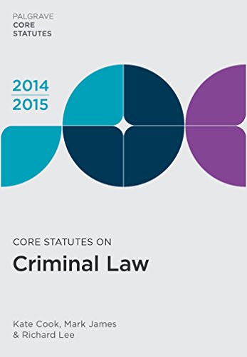 Core Statutes on Criminal Law 2014-15 (Palgrave Core Statutes)
