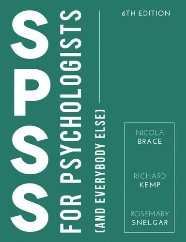 SPSS for Psychologists