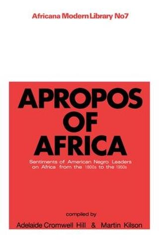 Apropos of Africa