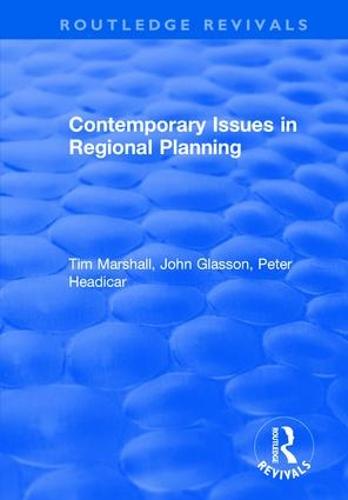 Contemporary Issues in Regional Planning
