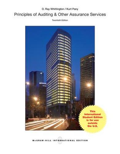 Principles of Auditing & Other Assurance Services