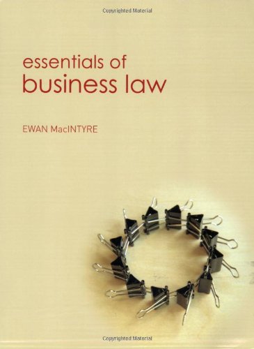 Essentials of Business Law