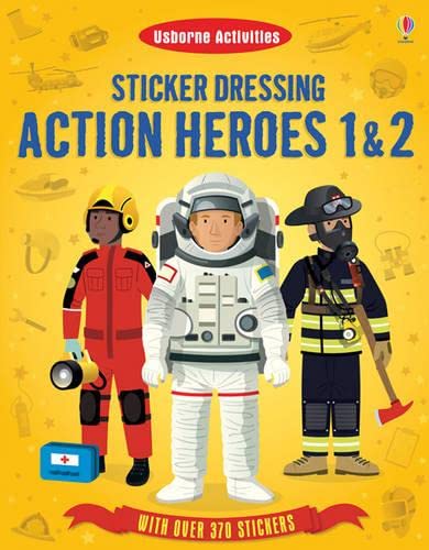 Sticker Dressing Action Heroes 1 and 2 (Usborne Sticker Dressing)