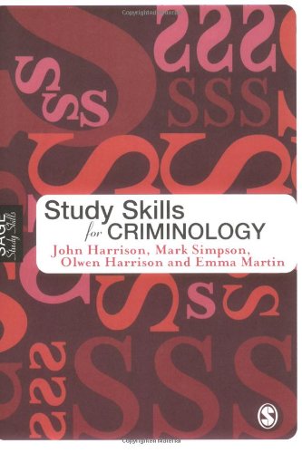 Study Skills for Criminology (Sage Study Skills Series)
