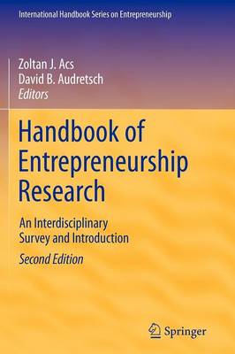 Handbook of Entrepreneurship Research
