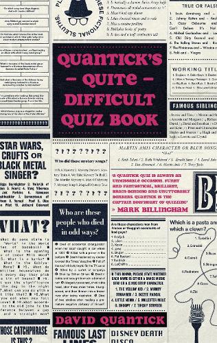 Quantick's Quite Difficult Quiz Book