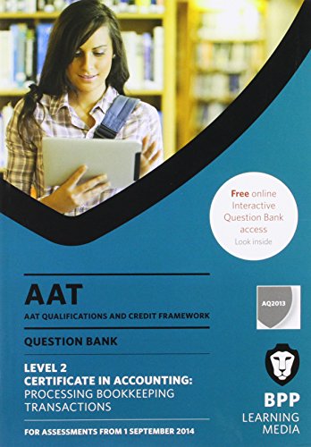 AAT Processing Bookkeeping Transactions: Question Bank