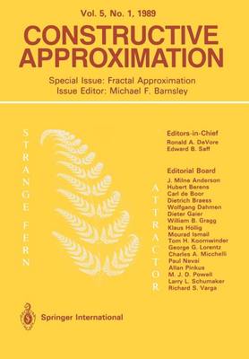 Constructive Approximation