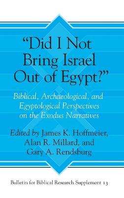 “Did I Not Bring Israel Out of Egypt?”