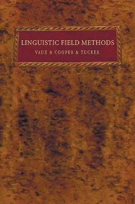 Linguistic Field Methods