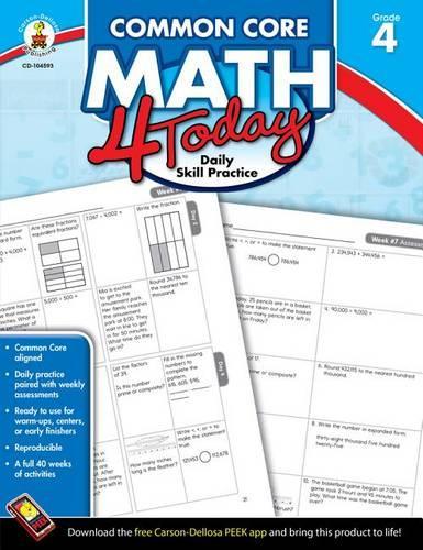 Common Core Math 4 Today, Grade 4