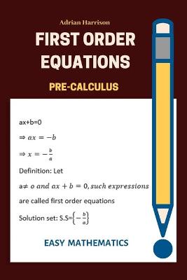First order equations